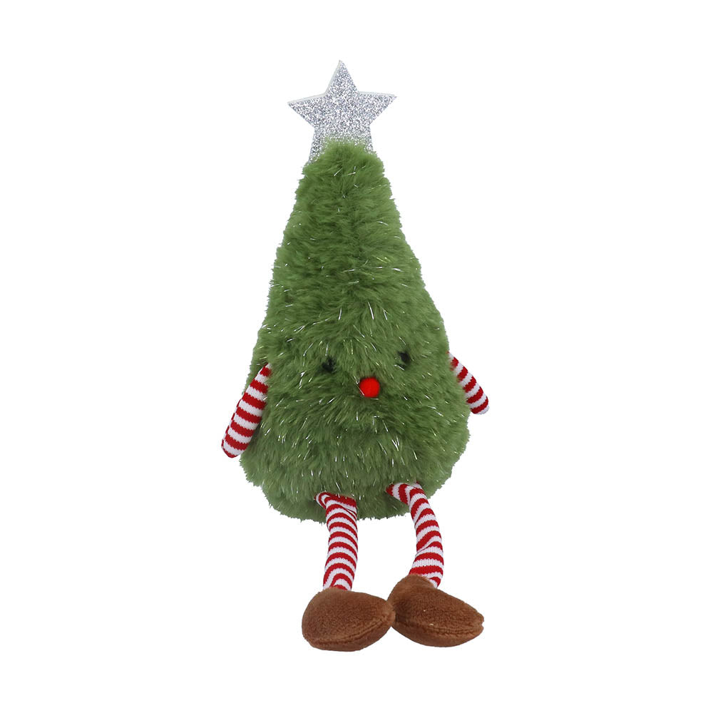 Fabric Christmas Tree Man Shelf Sitter
