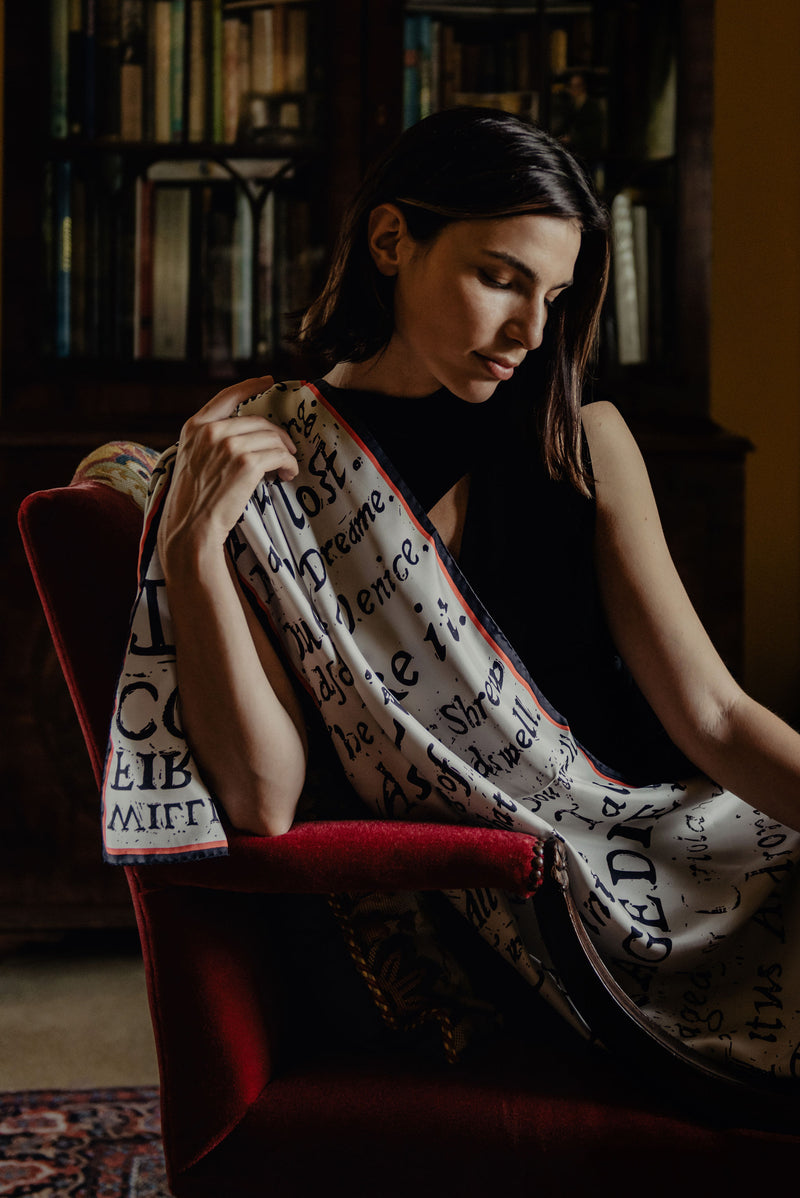 Shakespeare Long First Folio Scarf