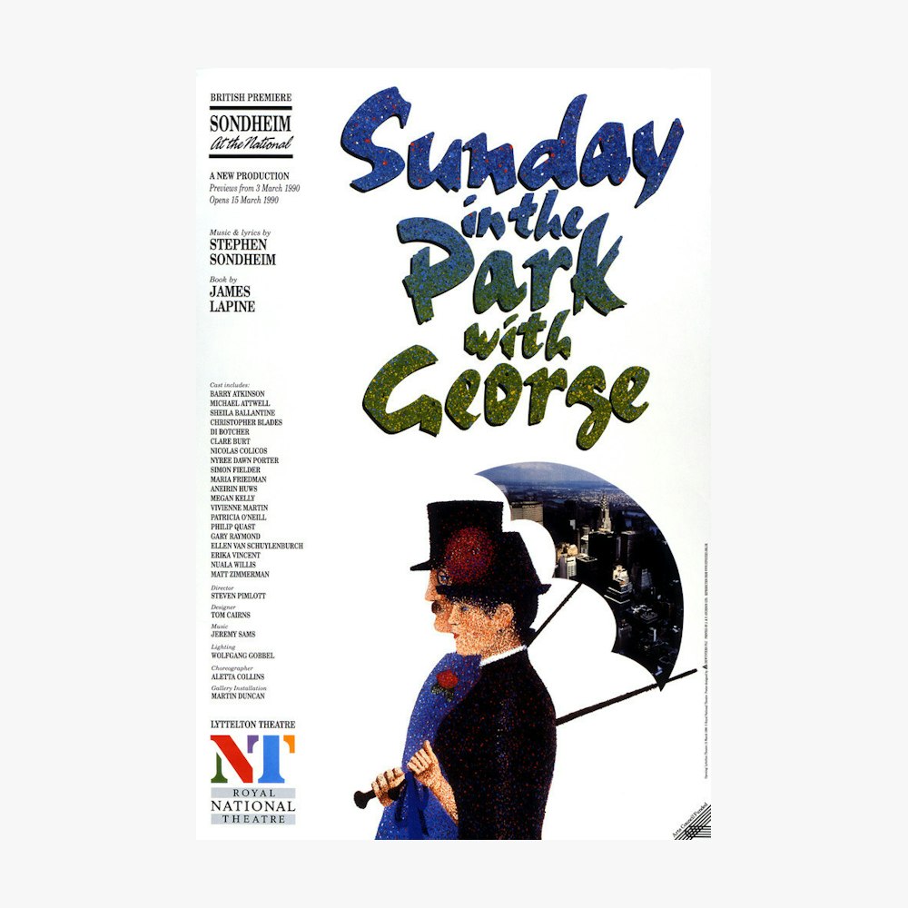Sunday in the Park with 1990 Print National Theatre Shop