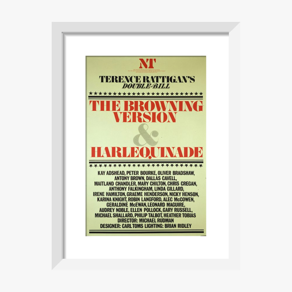 The Browning Version and Harlequinade 1980 Print