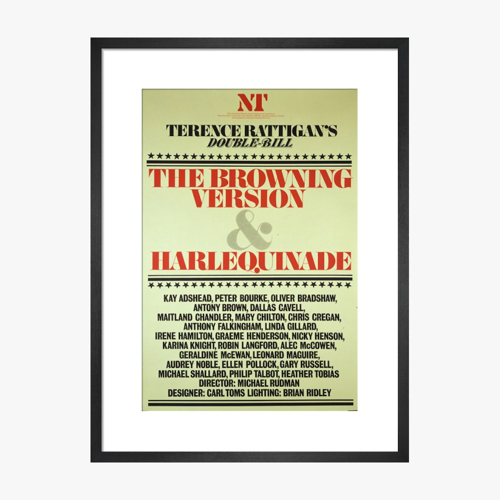 The Browning Version and Harlequinade 1980 Print