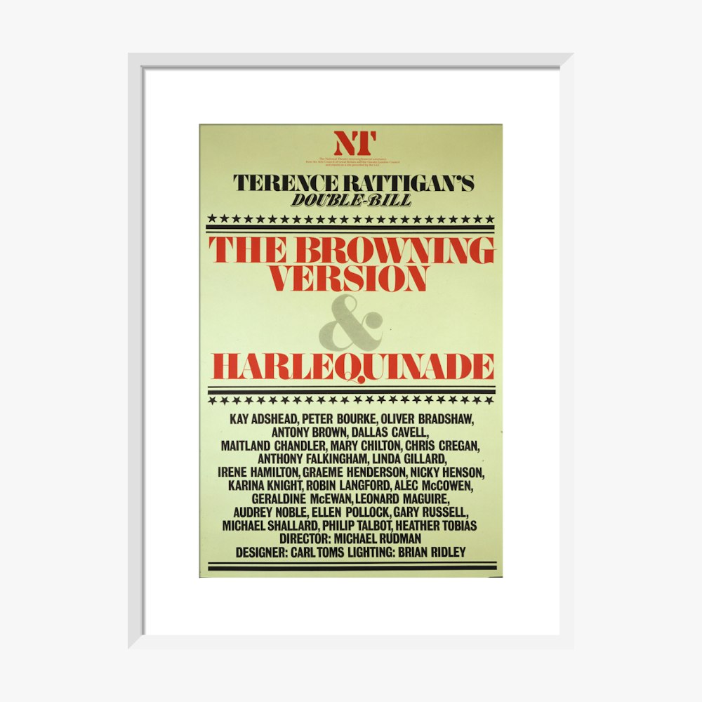 The Browning Version and Harlequinade 1980 Print