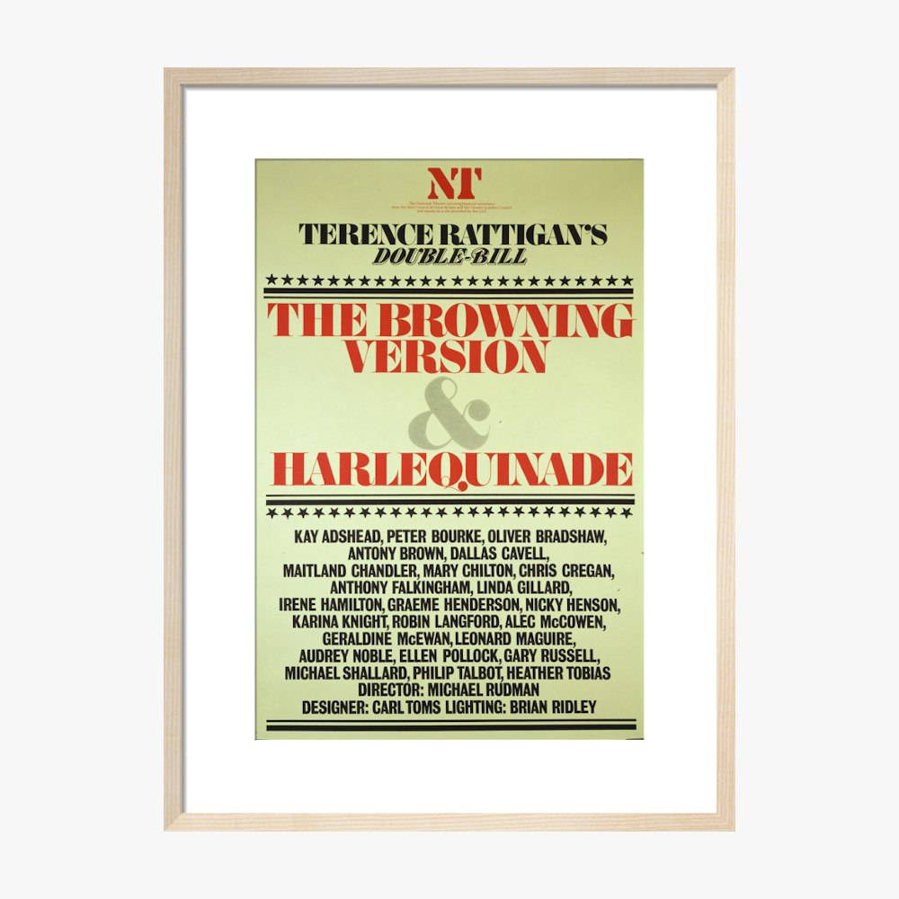 The Browning Version and Harlequinade 1980 Print
