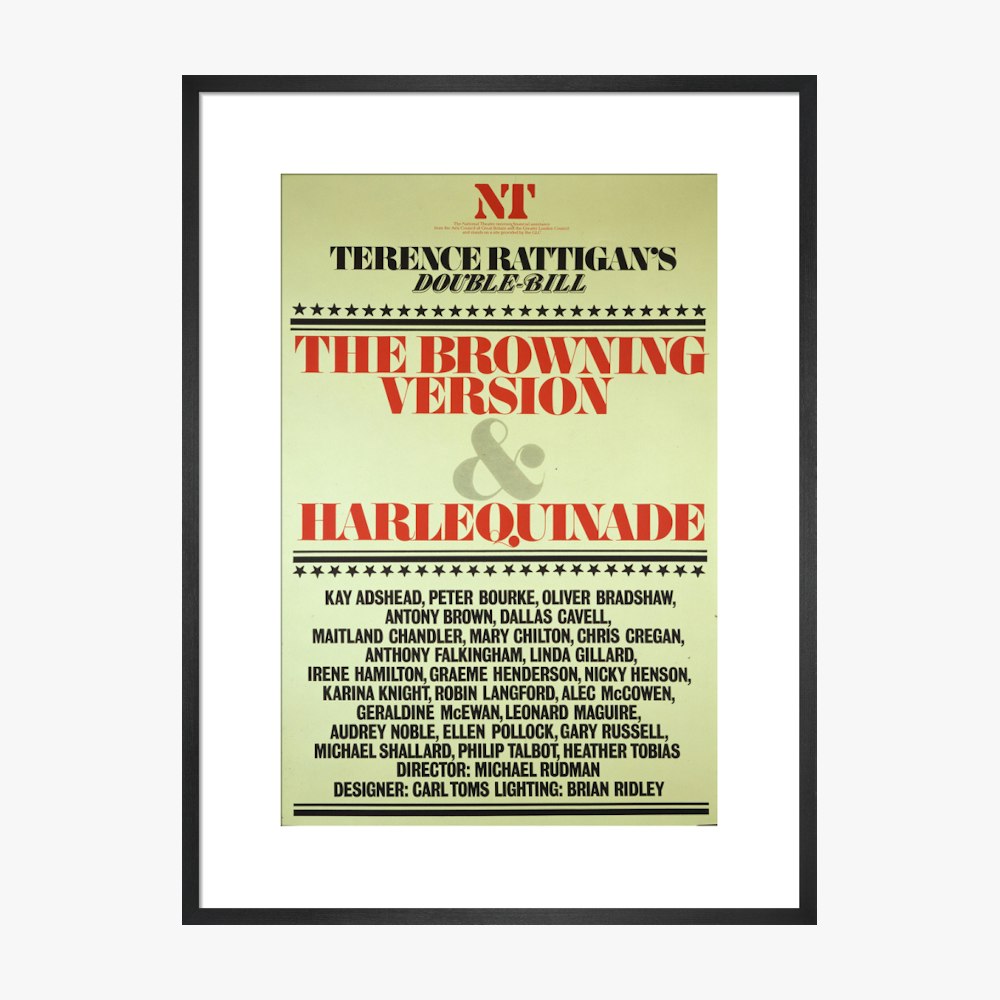 The Browning Version and Harlequinade 1980 Print