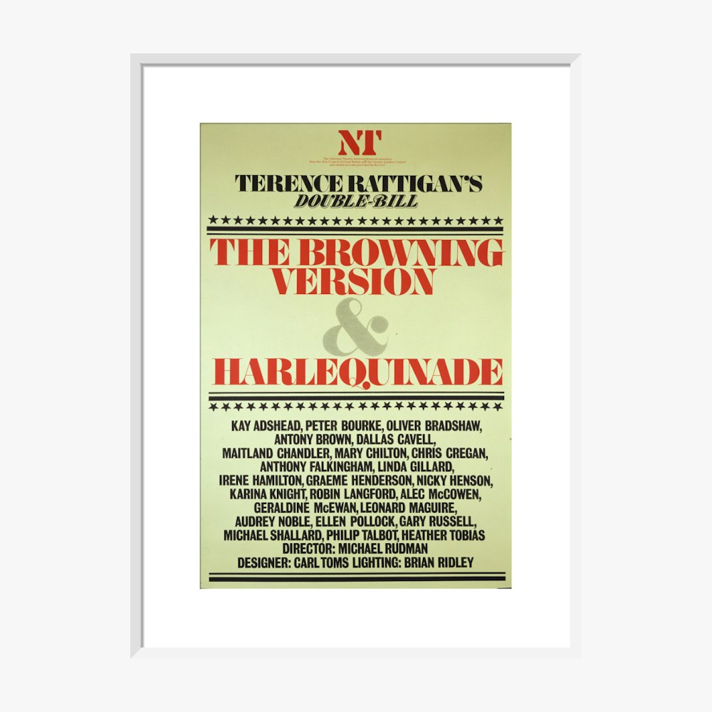 The Browning Version and Harlequinade 1980 Print