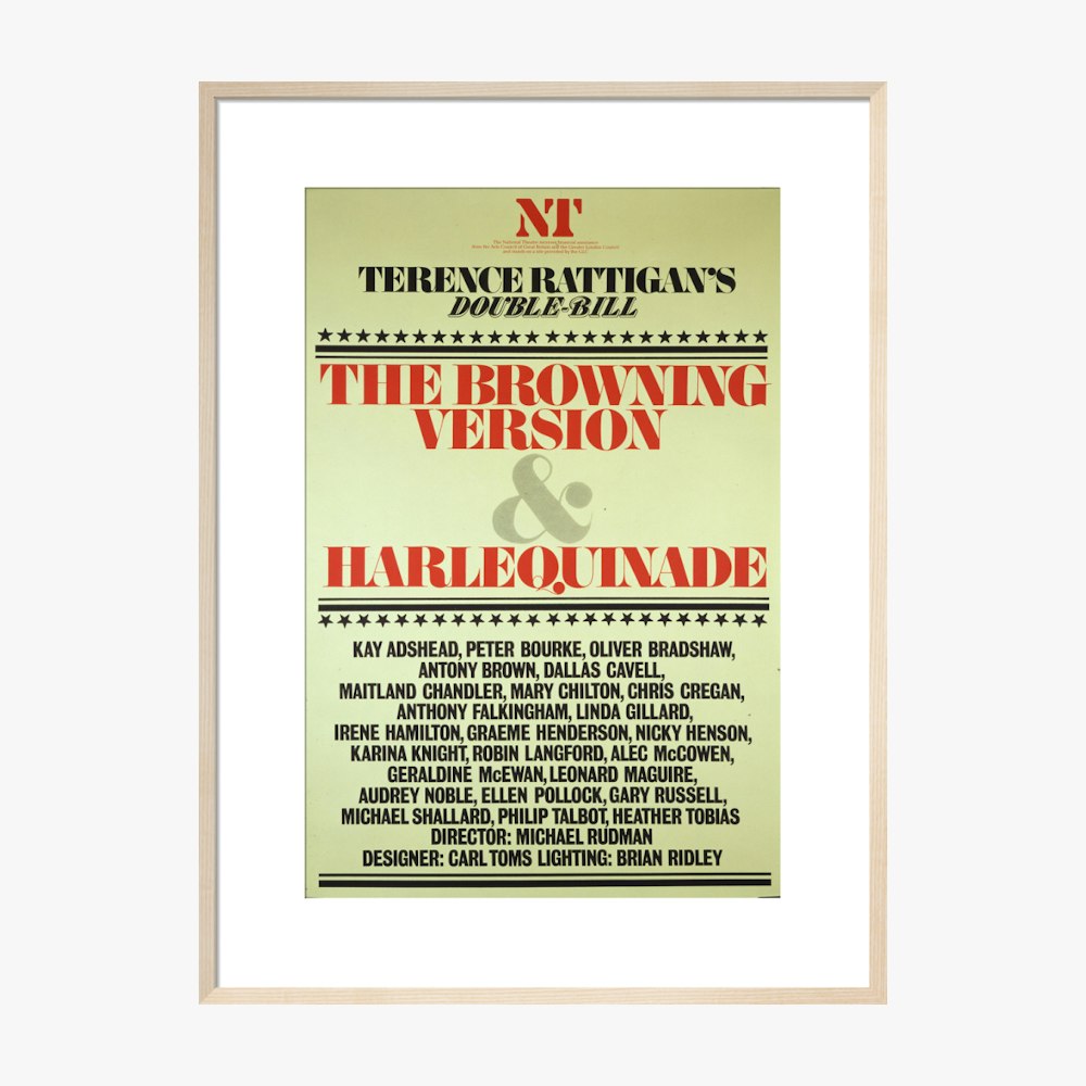 The Browning Version and Harlequinade 1980 Print