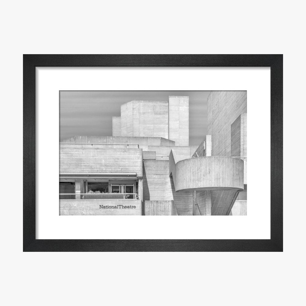 National Theatre Greyscale Print