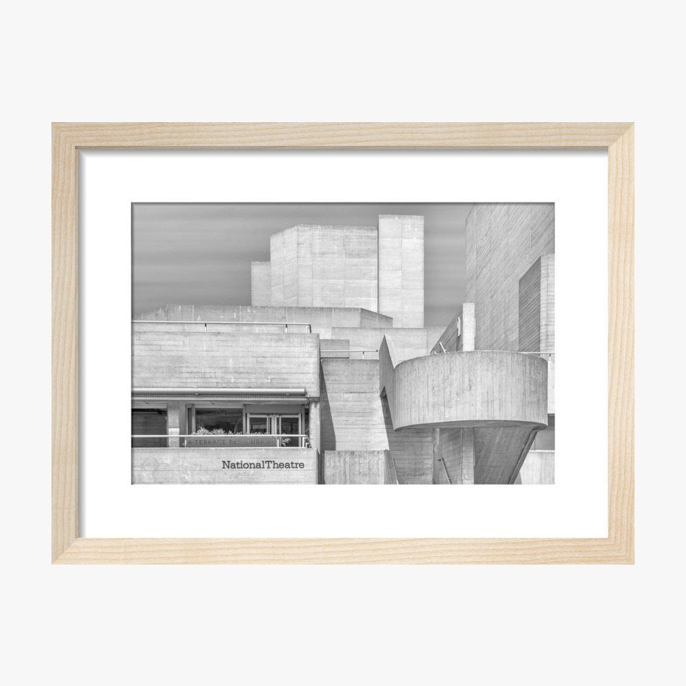 National Theatre Greyscale Print