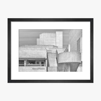National Theatre Greyscale Print