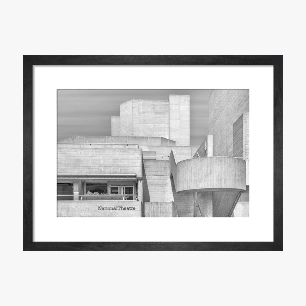 National Theatre Greyscale Print