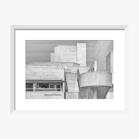 National Theatre Greyscale Print