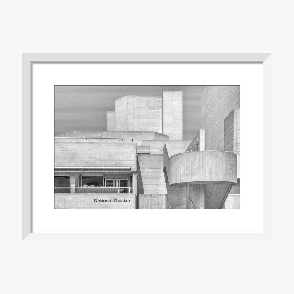 National Theatre Greyscale Print
