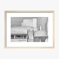 National Theatre Greyscale Print