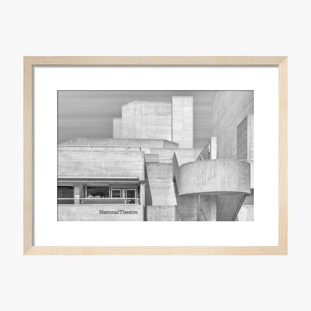 National Theatre Greyscale Print