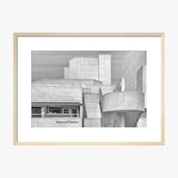 National Theatre Greyscale Print