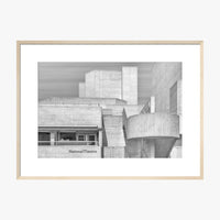 National Theatre Greyscale Print