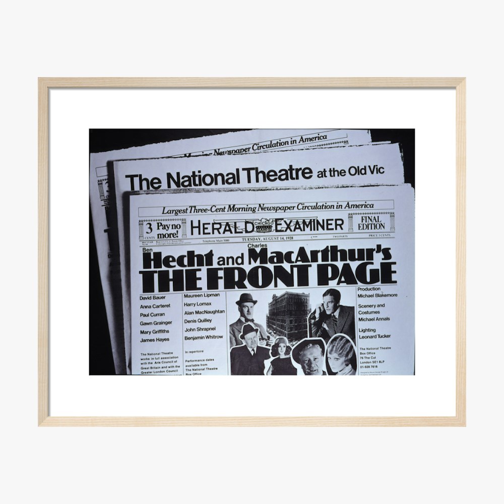 The Front Page 1972 Print