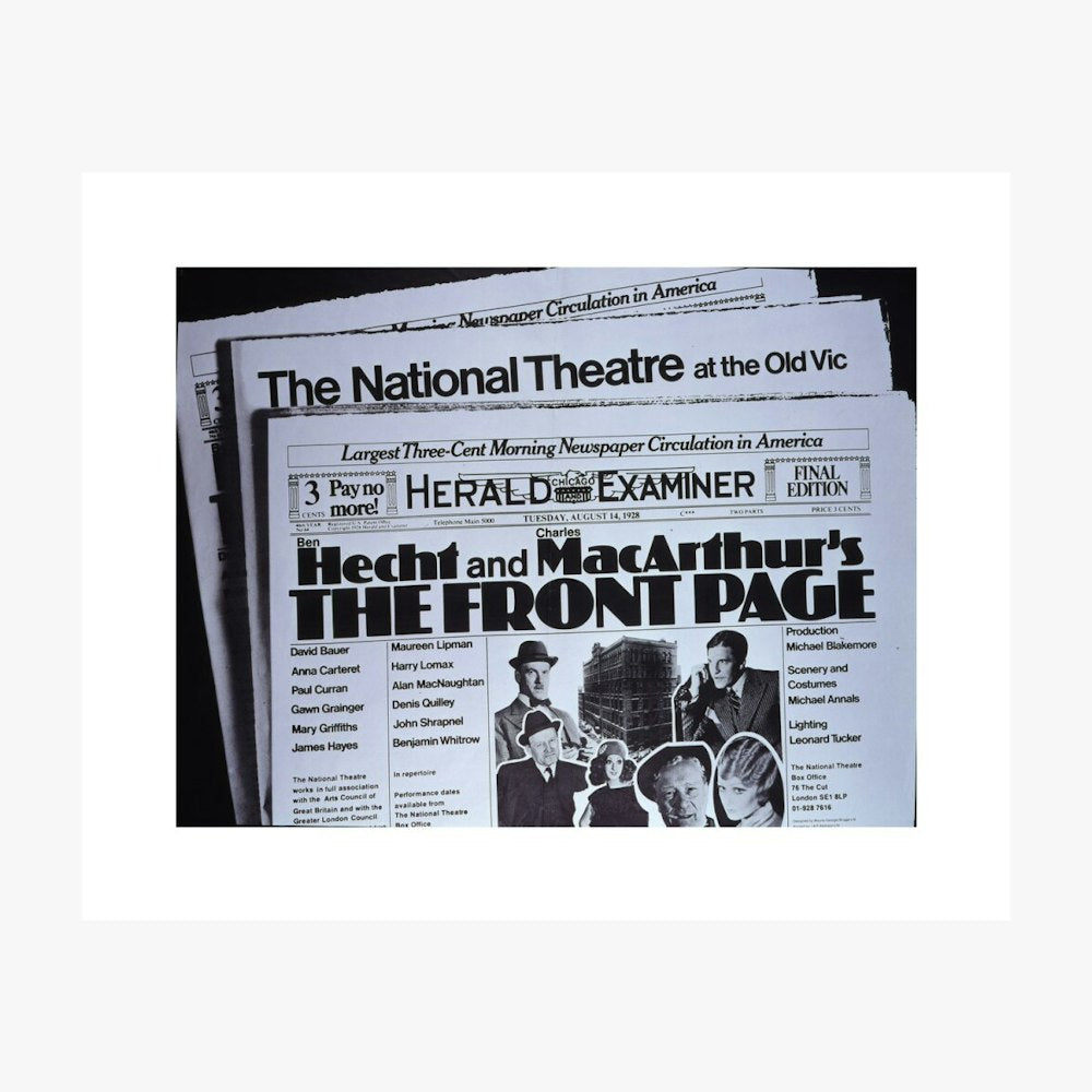The Front Page 1972 Print