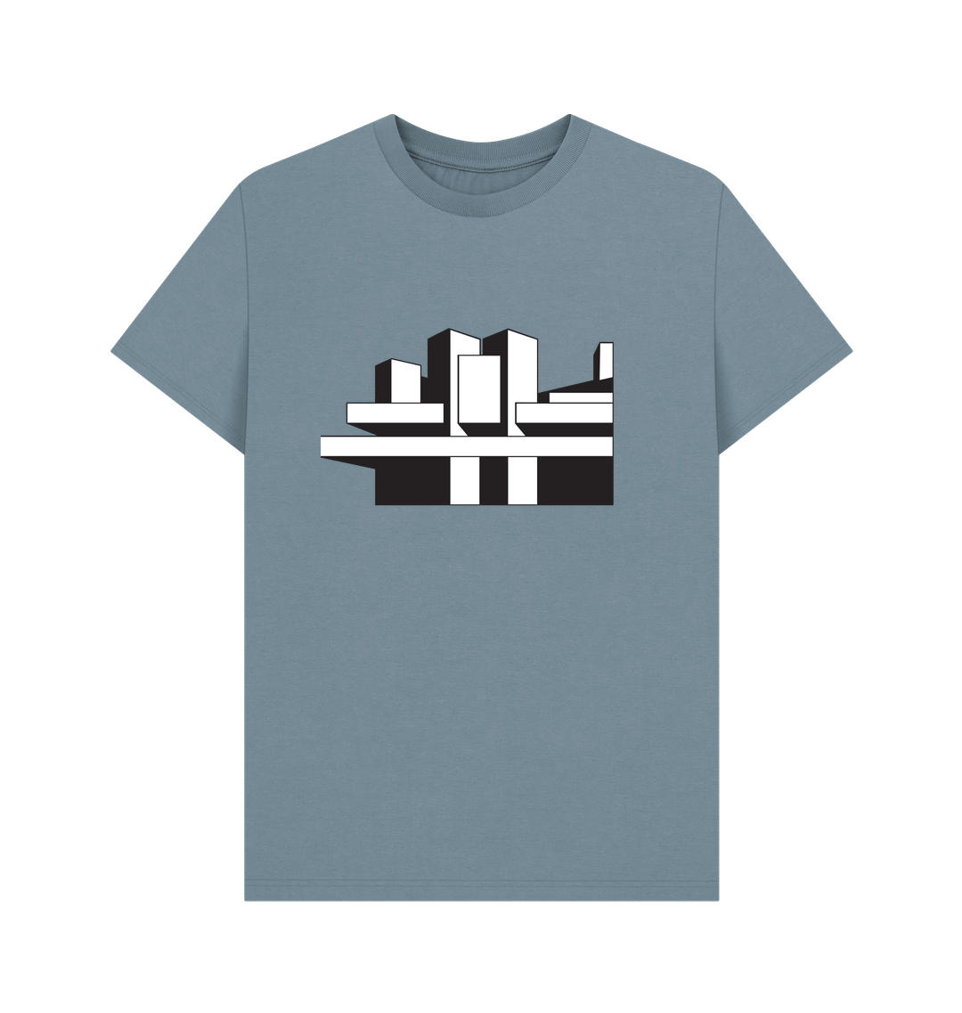 Stone Blue Printed T-shirt