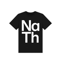 Black Printed Kids T-Shirt Front