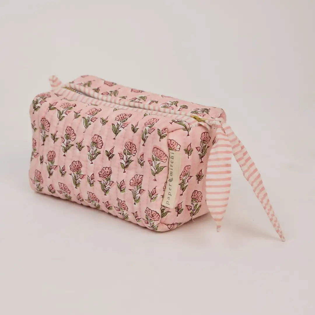 Cotton Toiletry Bag - Ditsy Floral