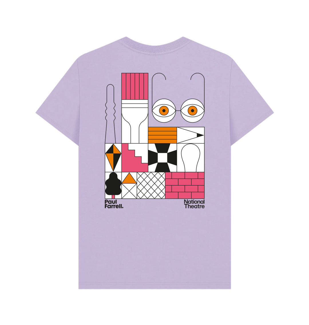 Lilac Printed T-shirt Back