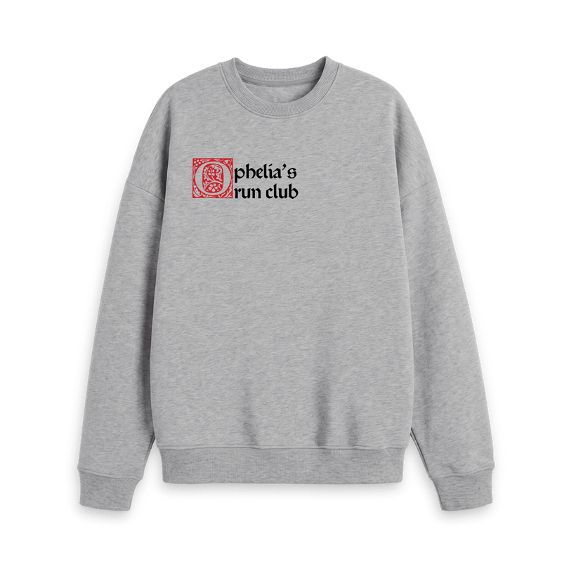 Athletic Grey Printed Sweater Front
