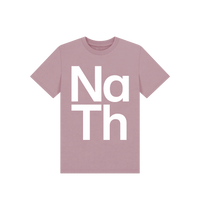 Mauve Printed Kids T-Shirt Front