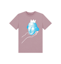 Mauve Printed Kids T-Shirt Front