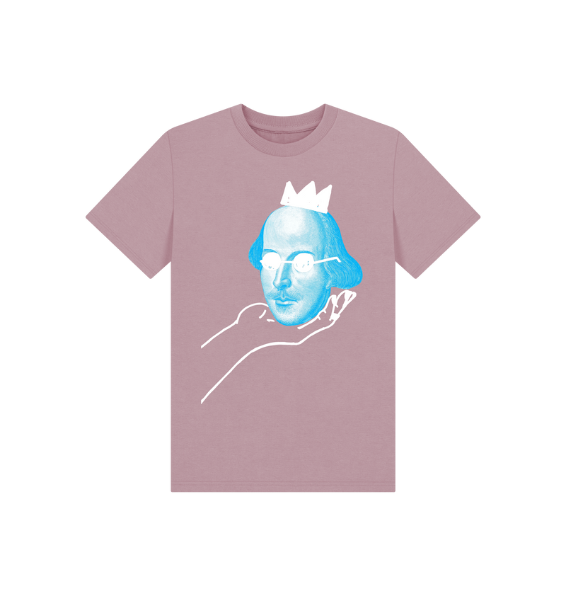 Mauve Printed Kids T-Shirt Front