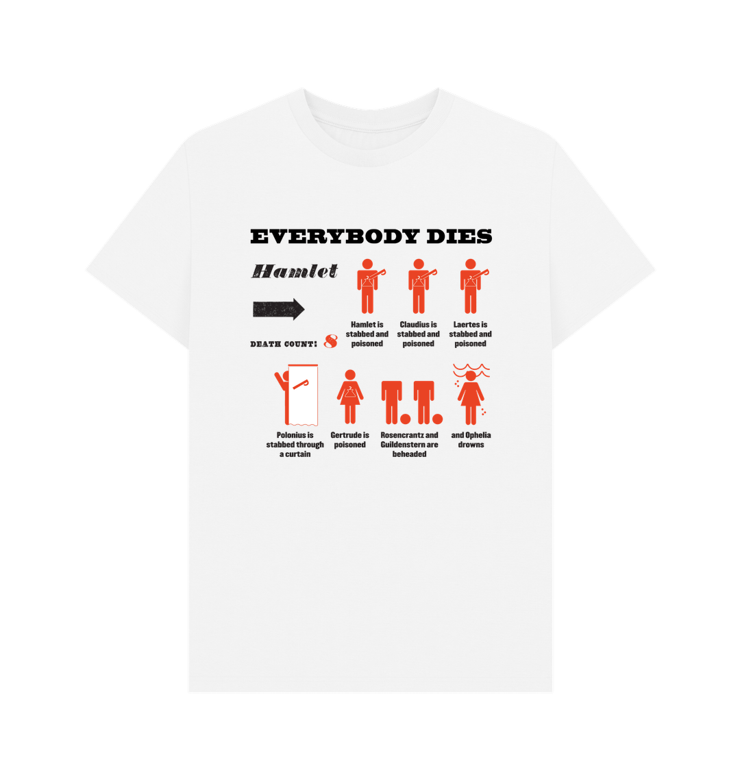 White Printed T-shirt Front