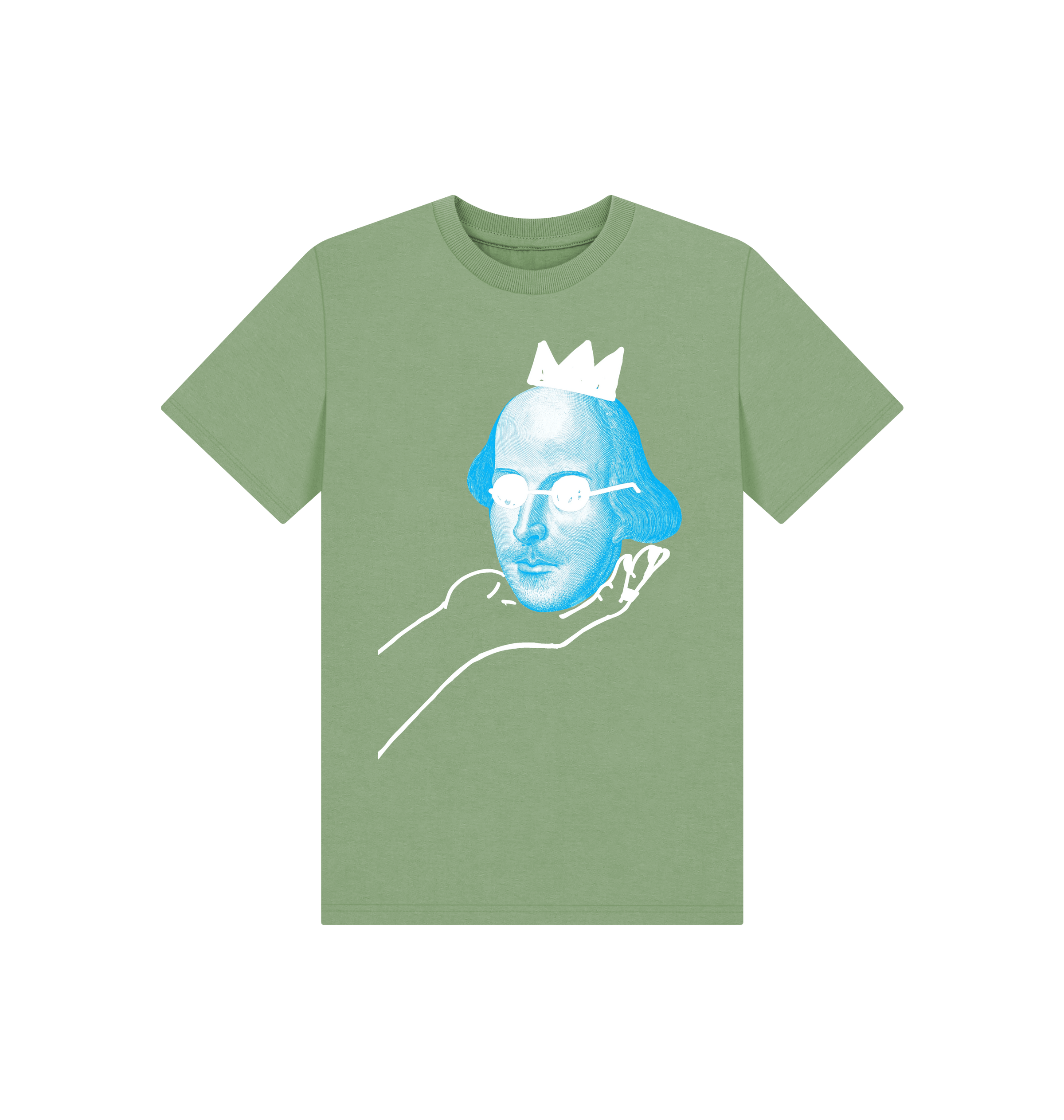 Sage Printed Kids T-Shirt Front