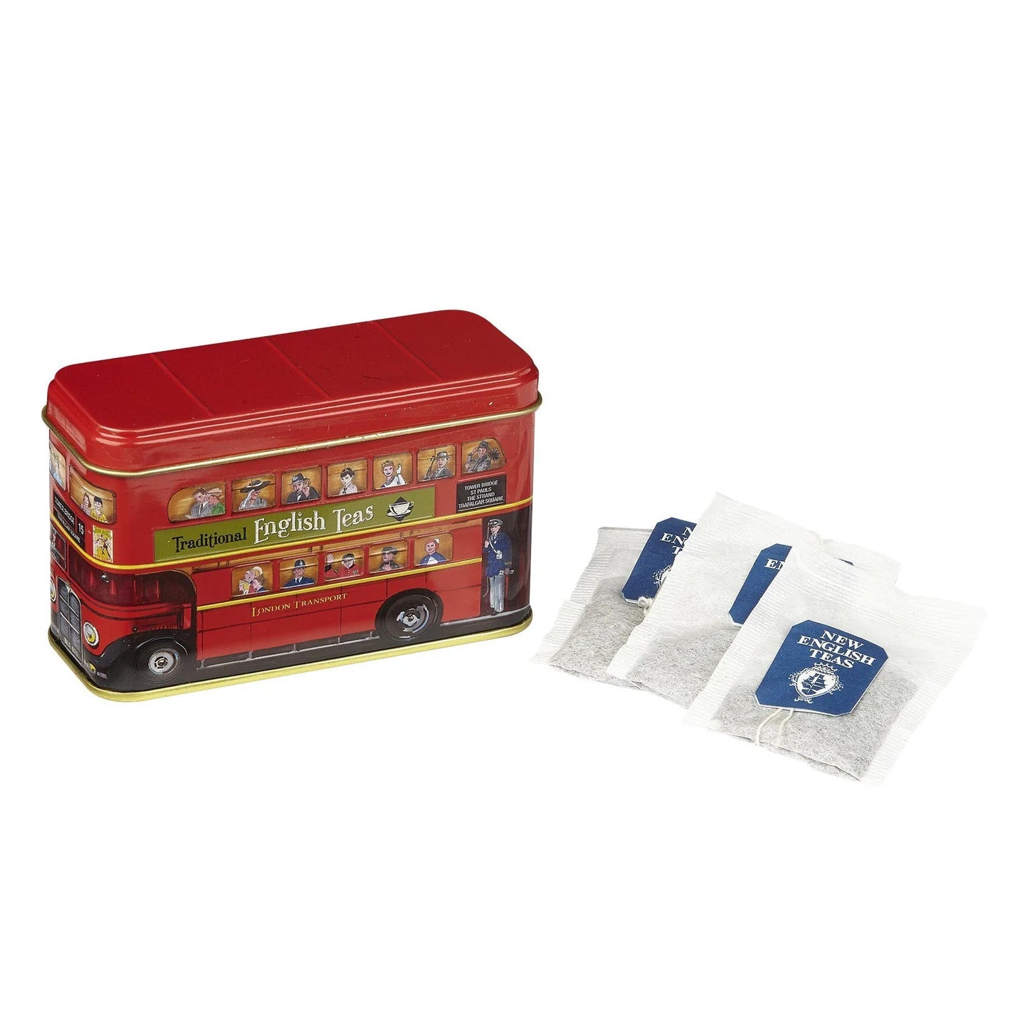Mini London Bus Best of British 10 Teabag Tin