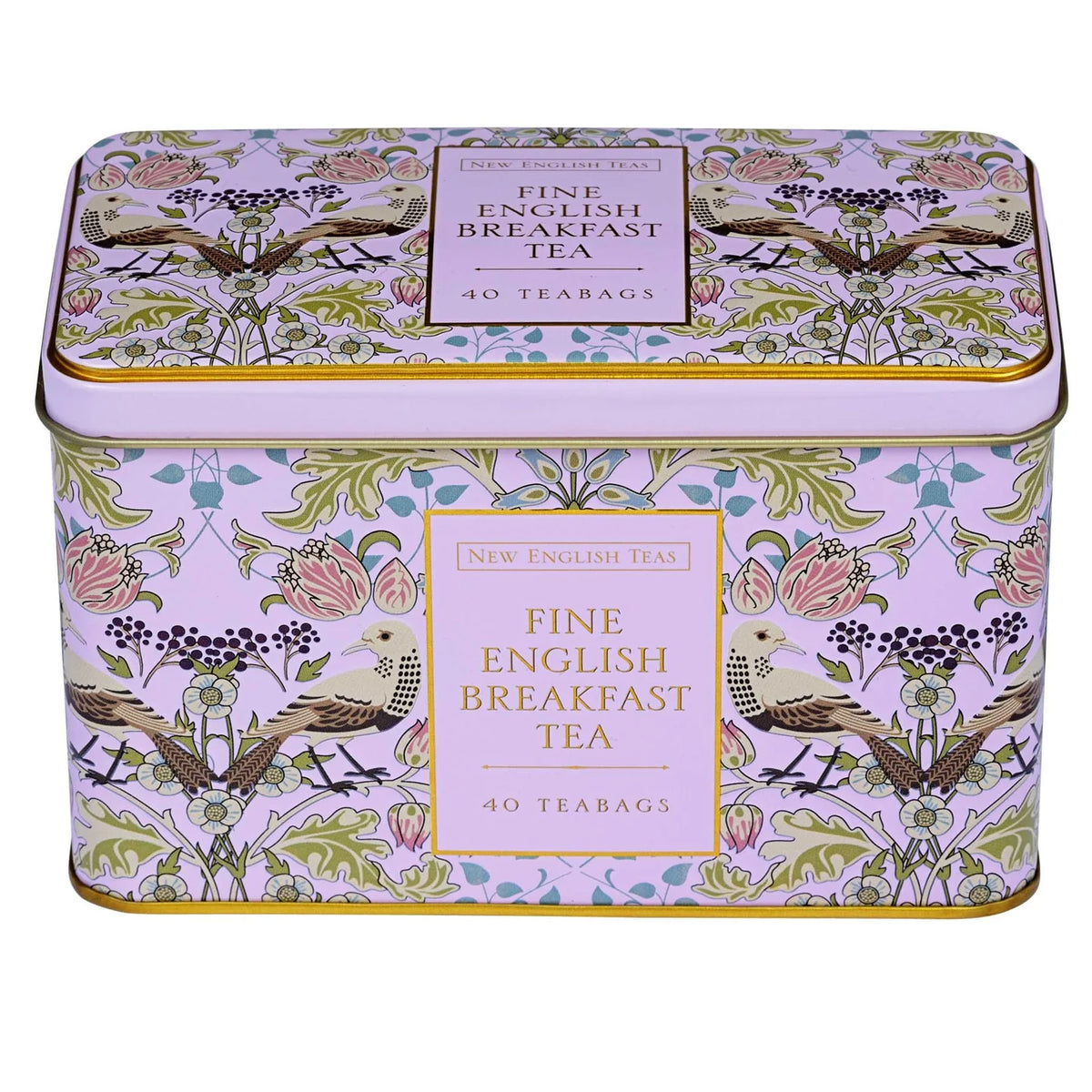 The Song Thrush Classic Tea Tin - Pale Pink