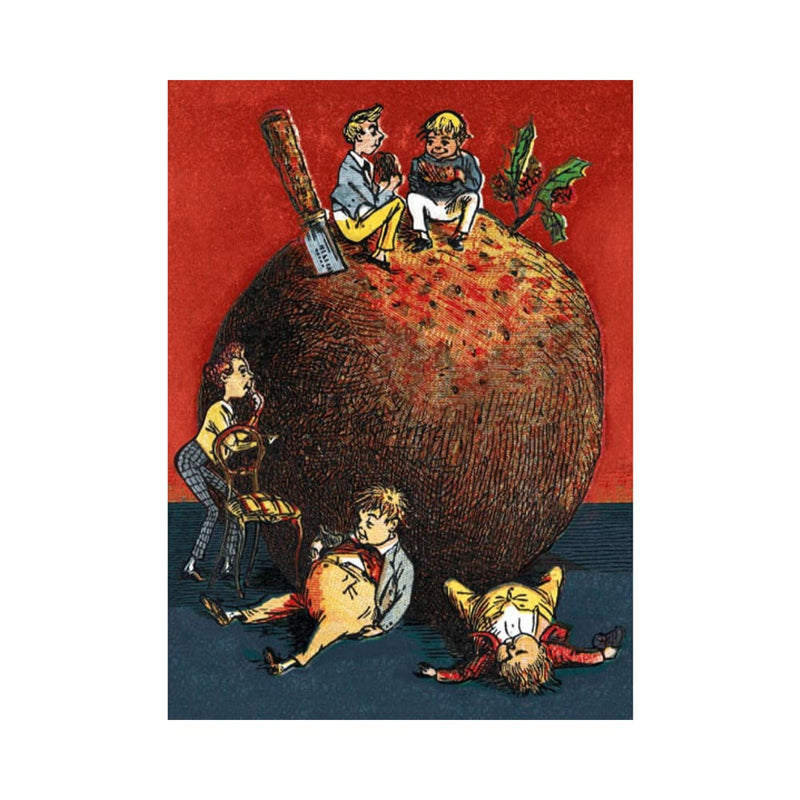 Large Christmas Pudding Cards - Pack of 8