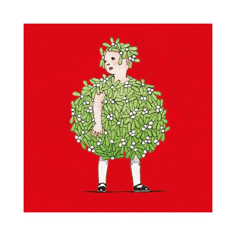 Mistletoe Girl Christmas Cards - Pack of 8