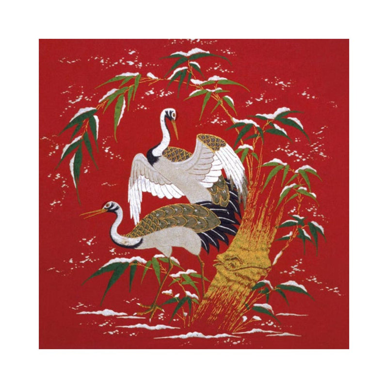 Cranes in the Snow Christmas Cards - Pack of 5