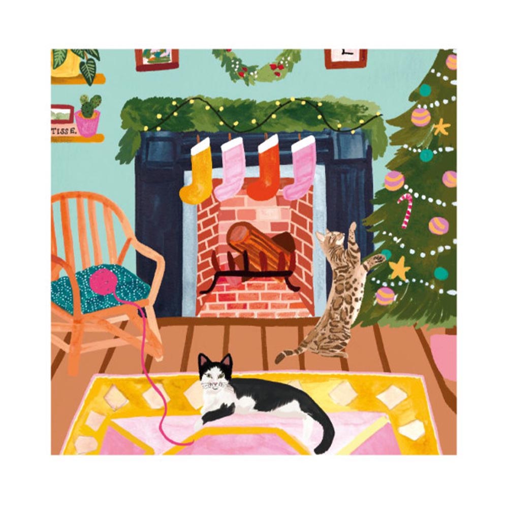 Cats at Christmas Cards - Pack of 8