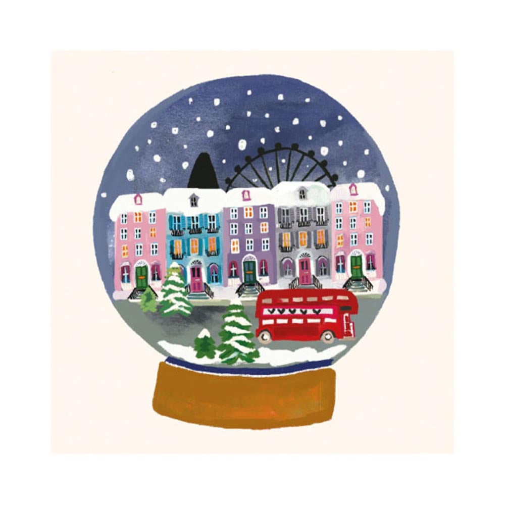 London Snow Globe Christmas Cards - Pack of 8