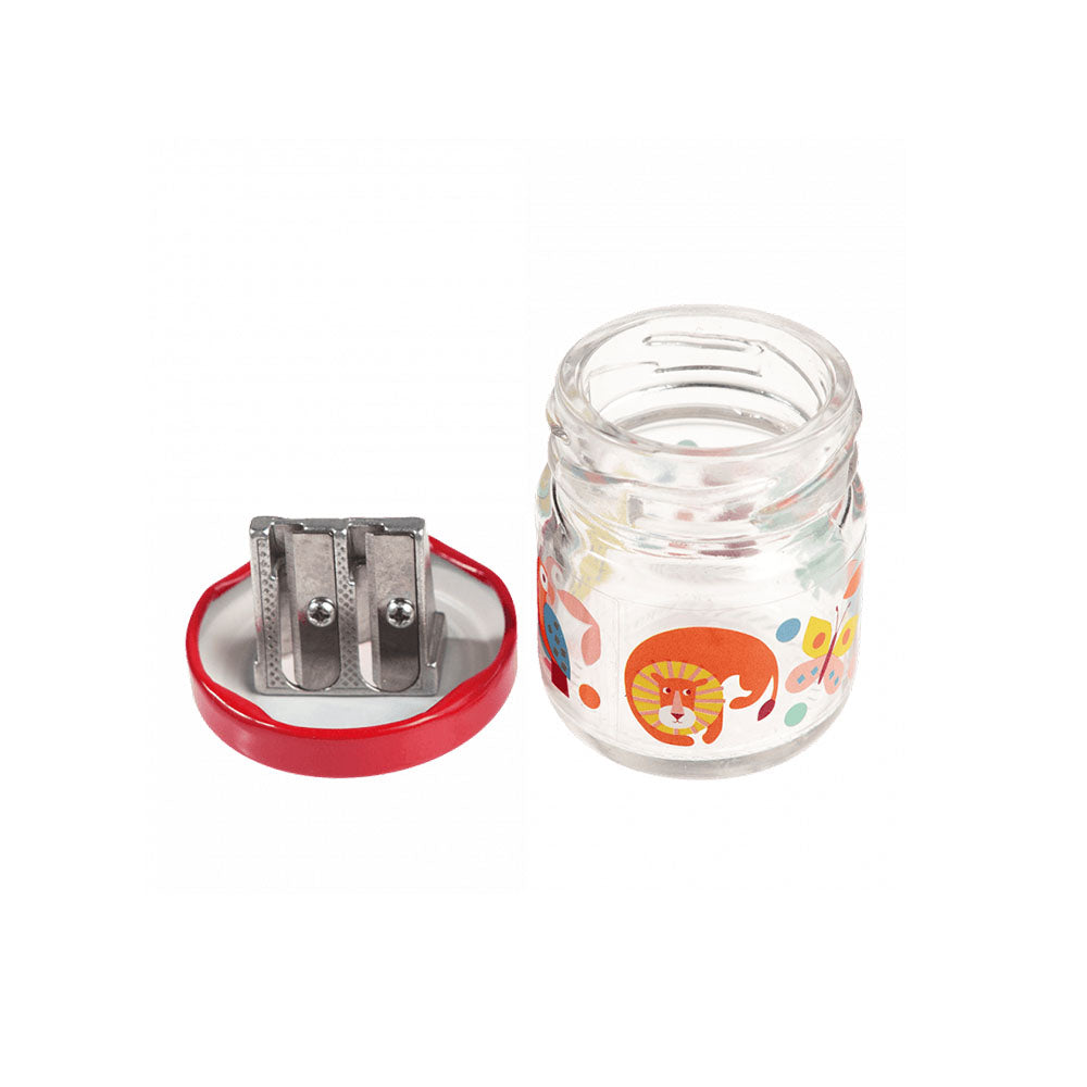 Glass Jar Pencil Sharpener - Wild Wonders