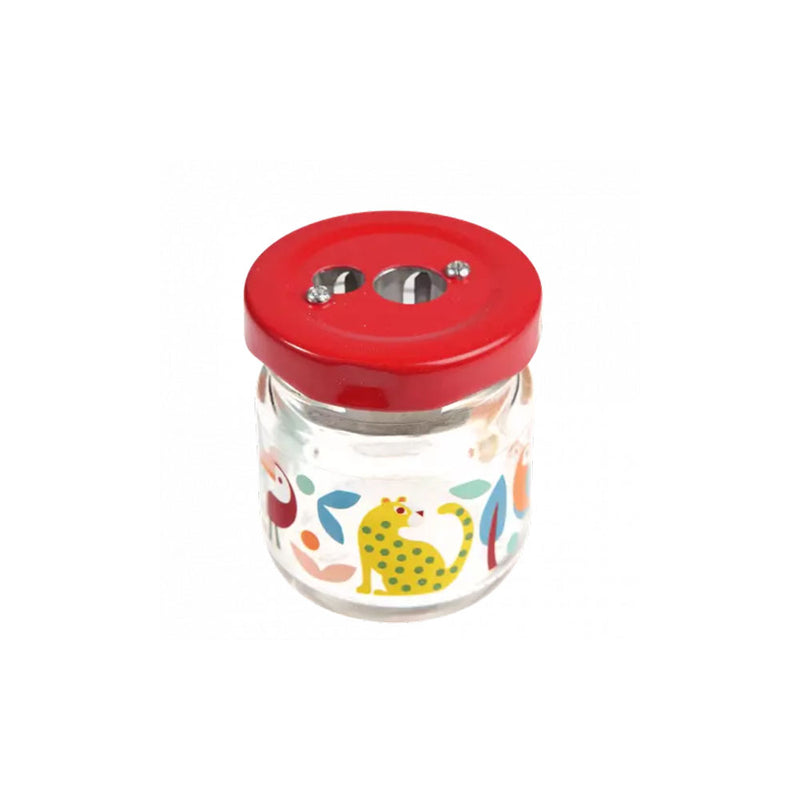 Glass Jar Pencil Sharpener - Wild Wonders