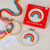 Rainbow Mini Cross Stitch Kit