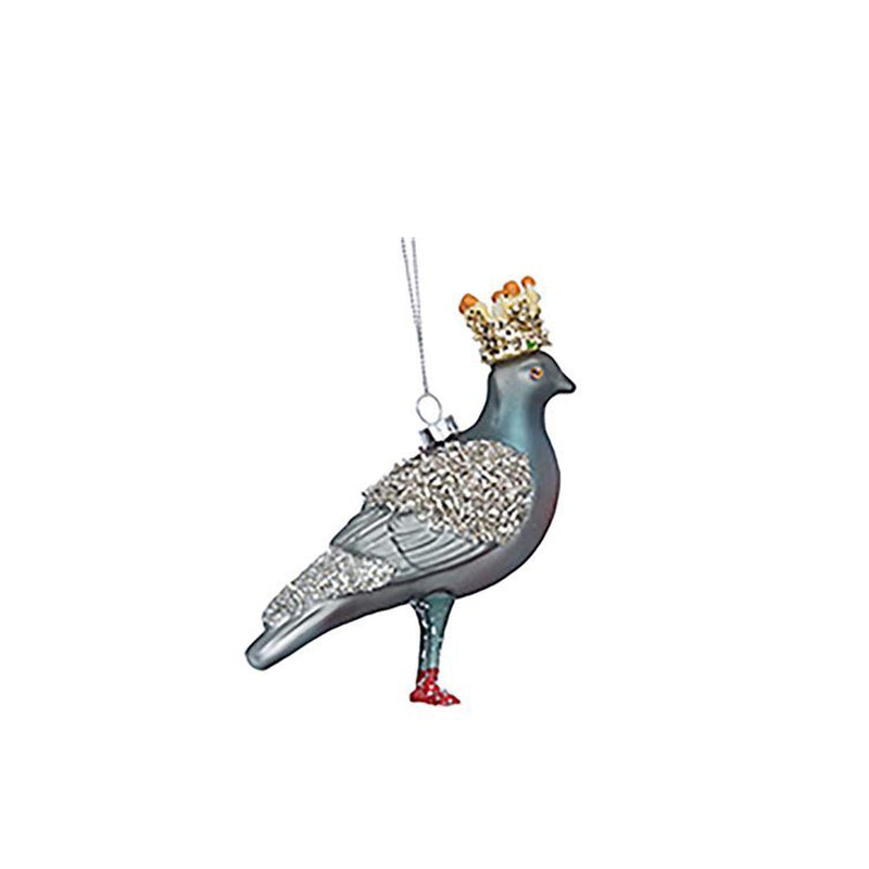 Glass Pigeon Decoration