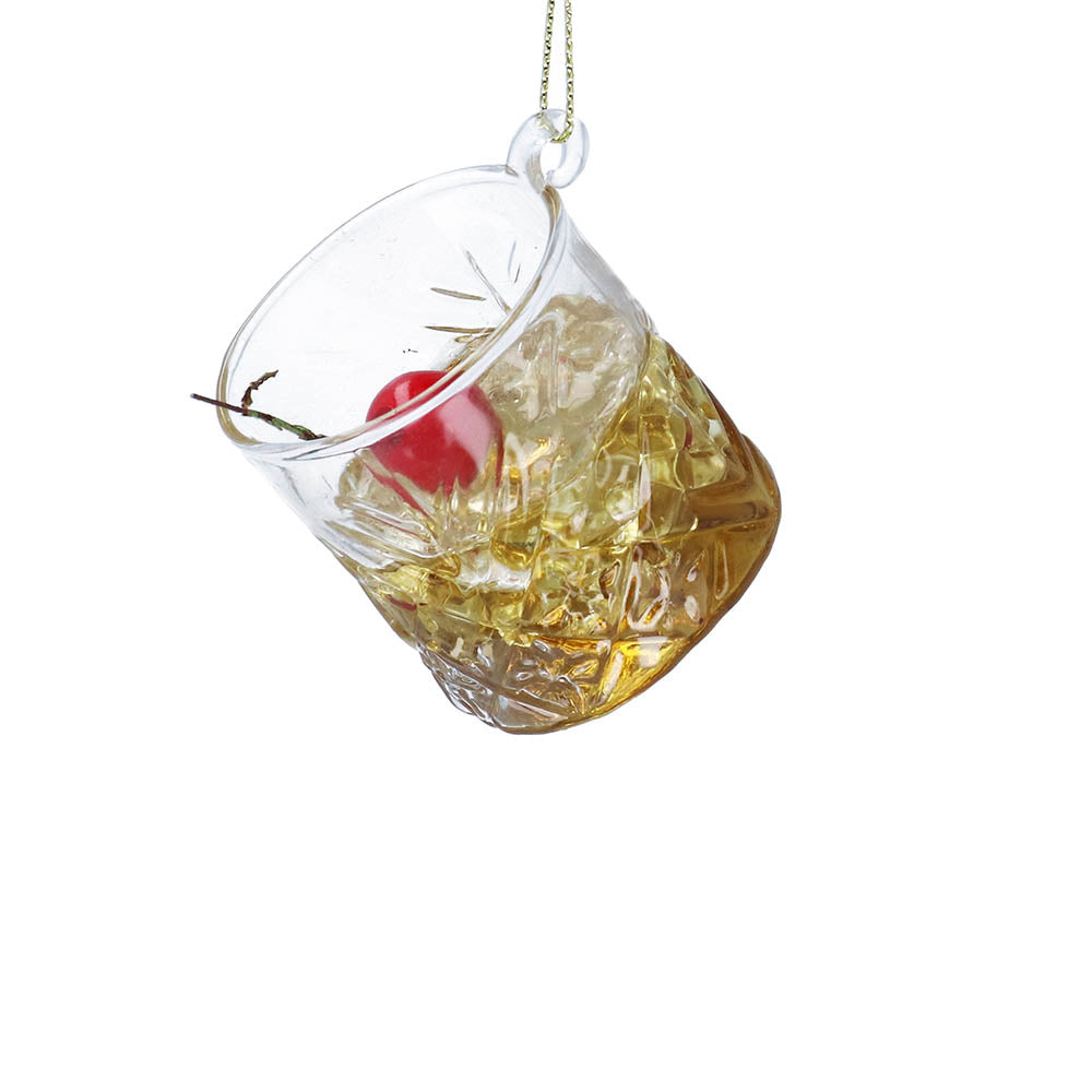 Whisky Sour Glass Decoration