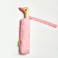 Eco-Friendly Compact Duckhead Umbrella - Pink