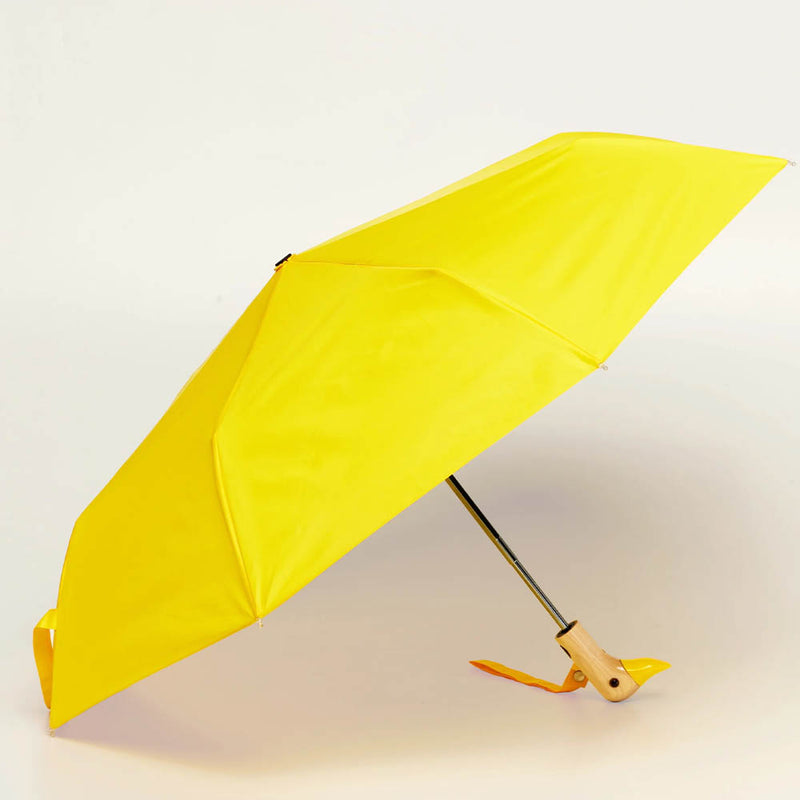 Eco-Friendly Compact Duckhead Umbrella - Yellow