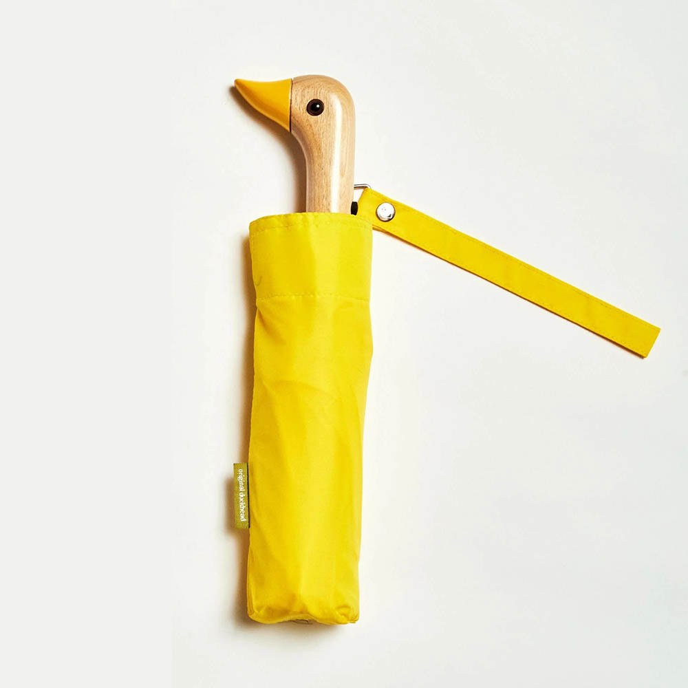 Eco-Friendly Compact Duckhead Umbrella - Yellow