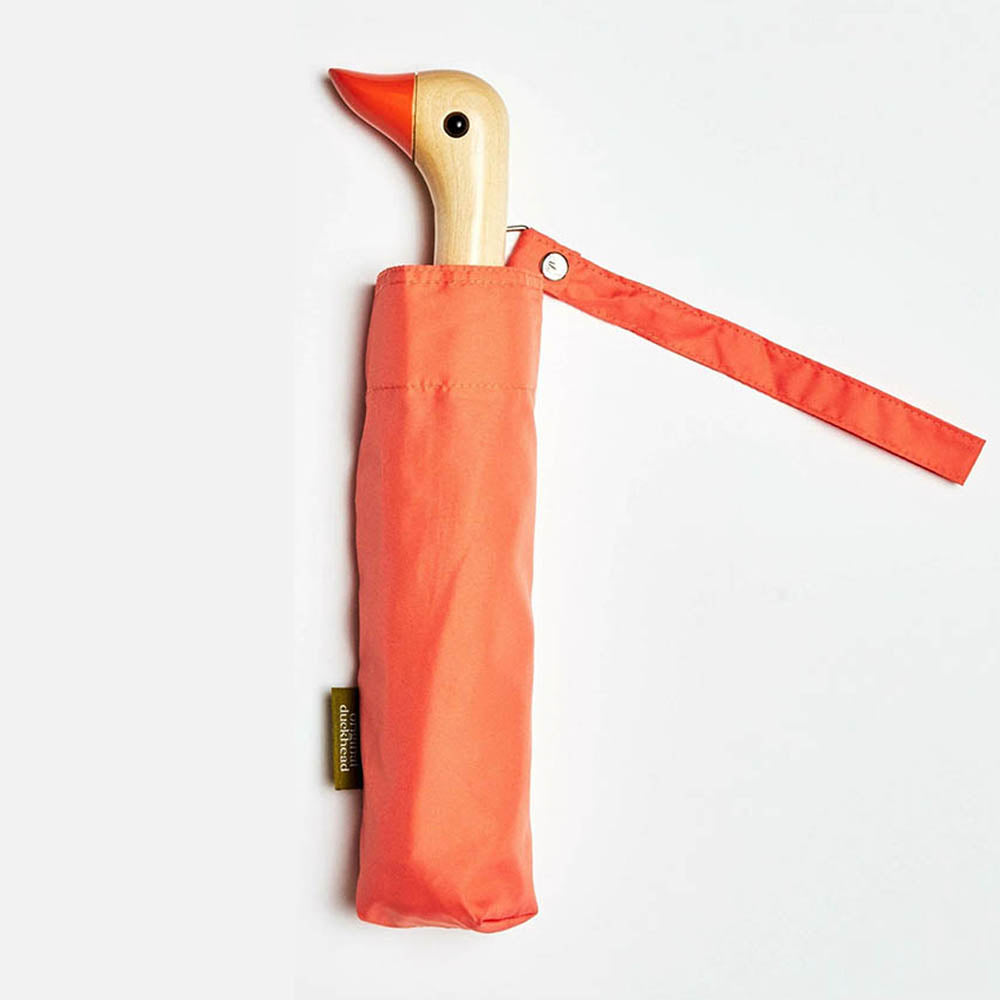 Eco-Friendly Compact Duckhead Umbrella - Peach