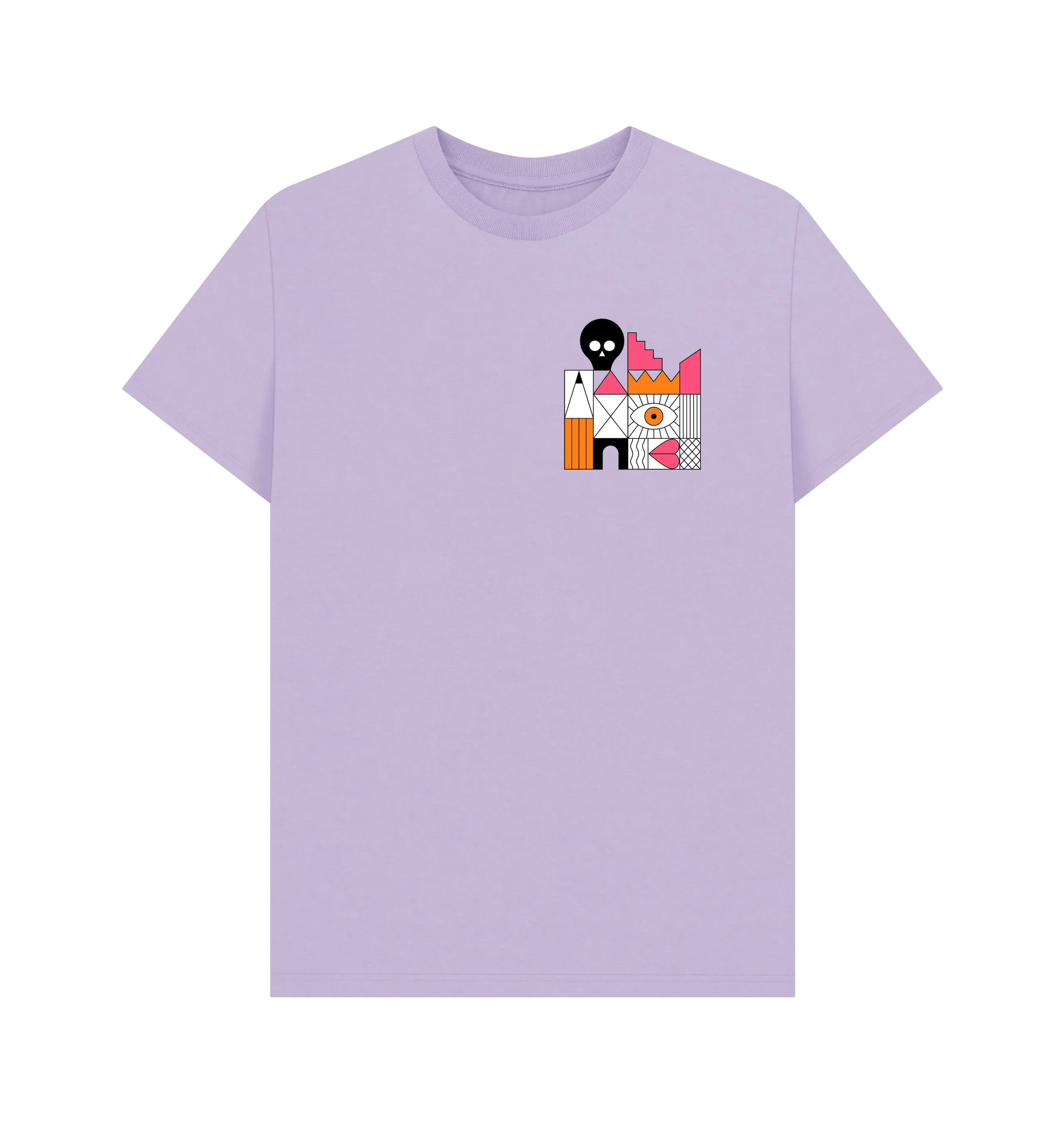 Lilac Printed T-shirt Front
