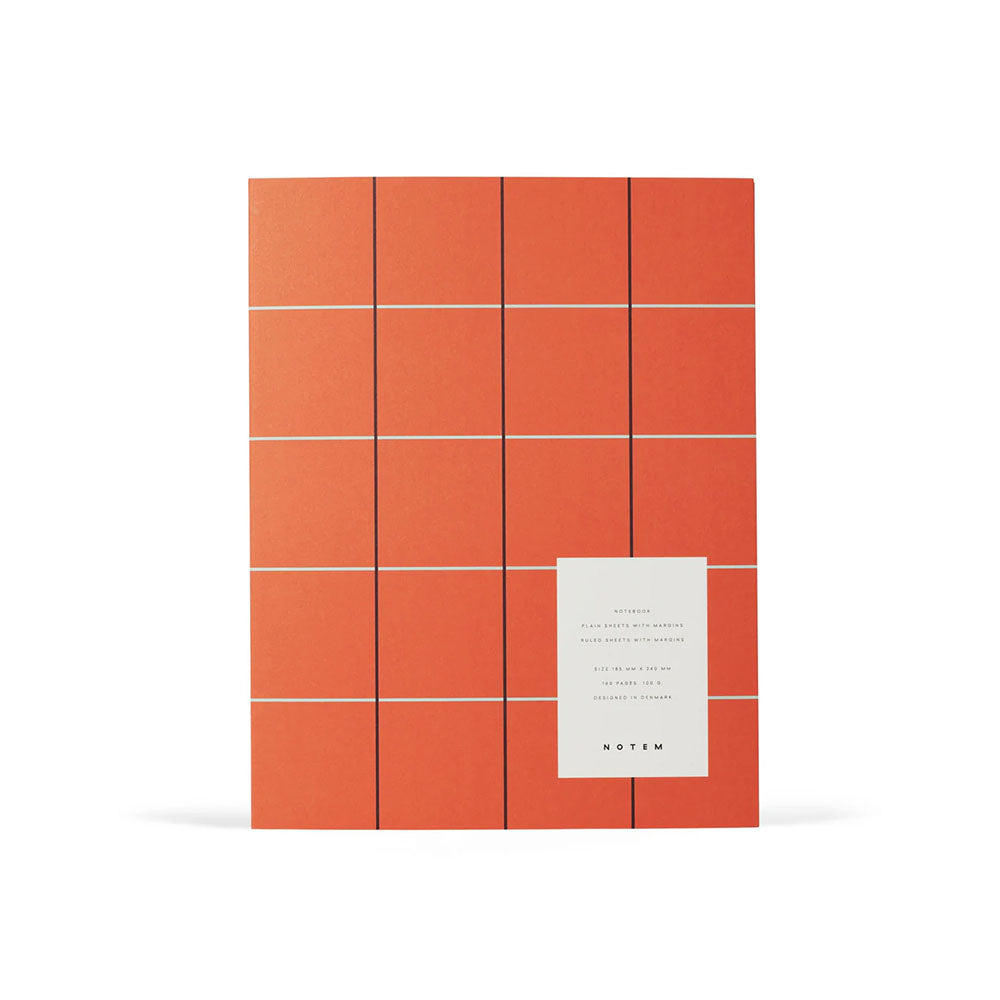 Uma Notebook - Orange Check